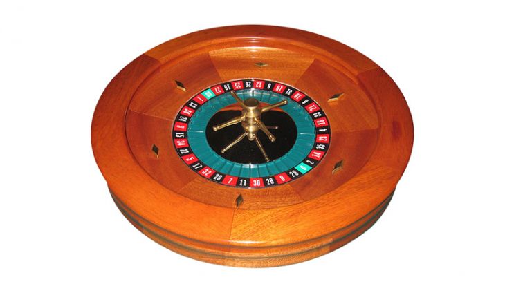 Roulette Wheel: 19 in. Mahogany Casino Master main image